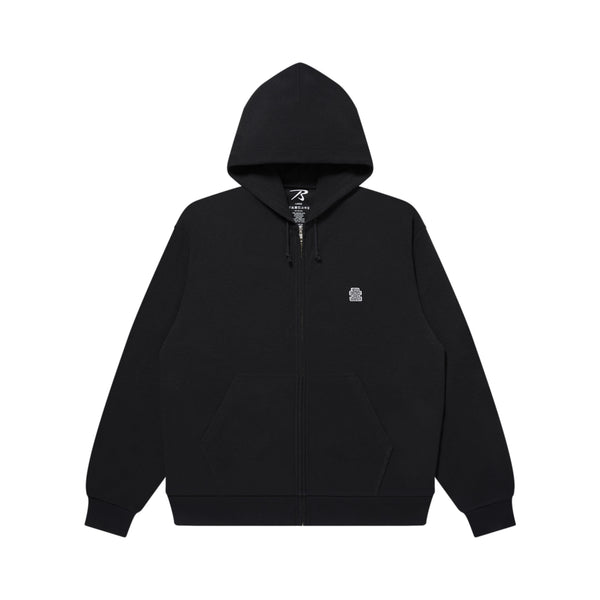 SMALL OG THERMAL ZIP HOODIE BLACK