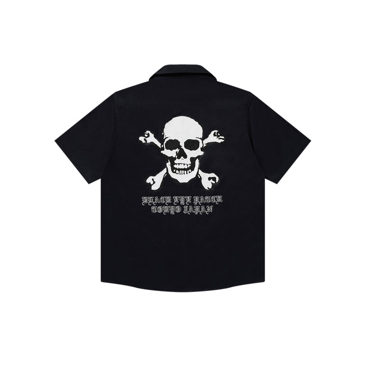 CROSSBONES S/S WORK SHIRT BLACK