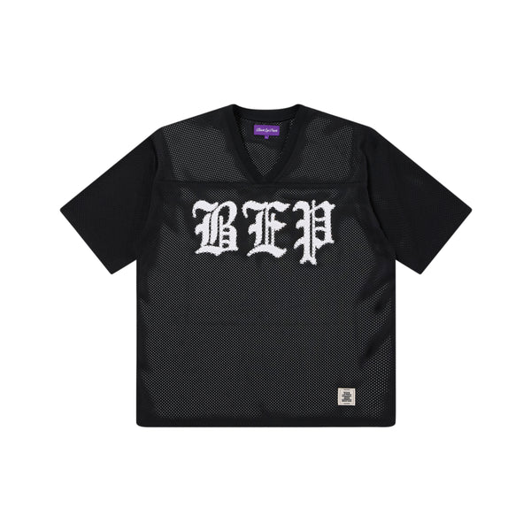 RHINESTONE 3 LETTER OE HOCKEY JERSEY BLACK