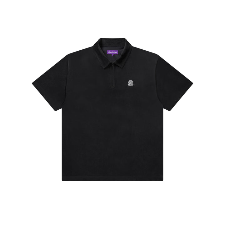 SMALL OG VELOUR PULLOVER S/S SHIRT BLACK