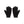 SKELETON’S FINGER GLOVES BLACK