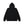 DOLLAR SIGN PATTERNED THERMAL ZIP HOODIE BLACK