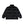 OG LABEL FAUX FUR DOWN JACKET BLACK