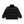 OG LABEL FAUX FUR DOWN JACKET BLACK