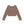STRIPED SQUARE NECK CROPPED L/S TEE BROWN