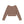 STRIPED SQUARE NECK CROPPED L/S TEE BROWN