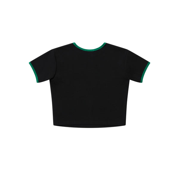 DISPENSARY LOGO RINGER TEE BLACK