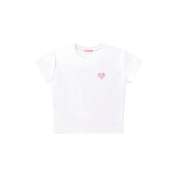 OG HEART BABY TEE WHITE