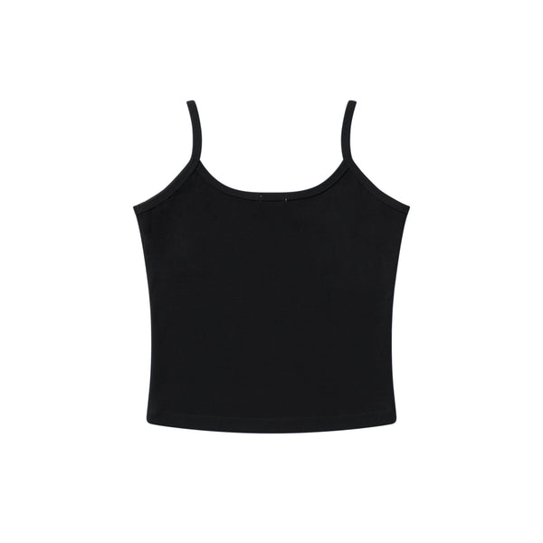 SHINY OE SCRIPT CAMISOLE BLACK