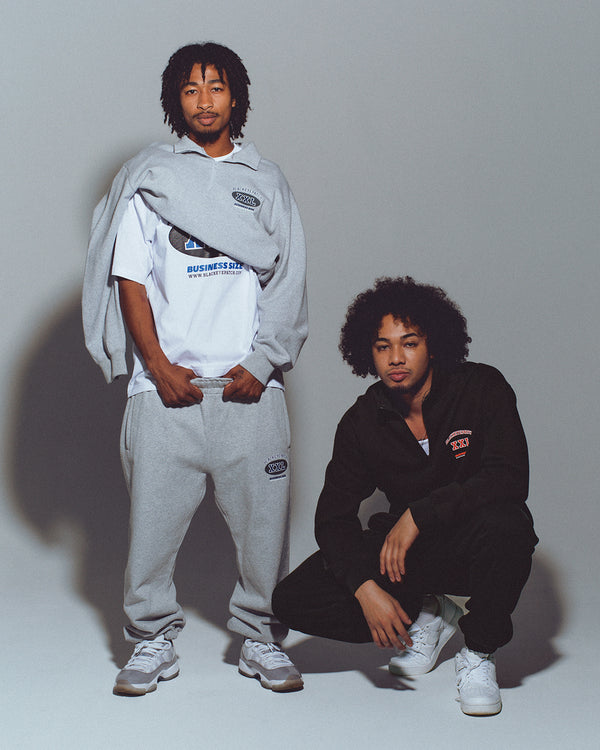 BUSINESS SIZE SWEAT PANTS HEATHER GRAY