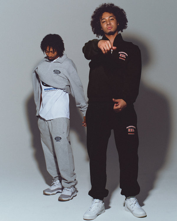 BUSINESS SIZE SWEAT PANTS BLACK