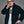 B EMBLEM FAUX FUR TAILORED JACKET BLACK