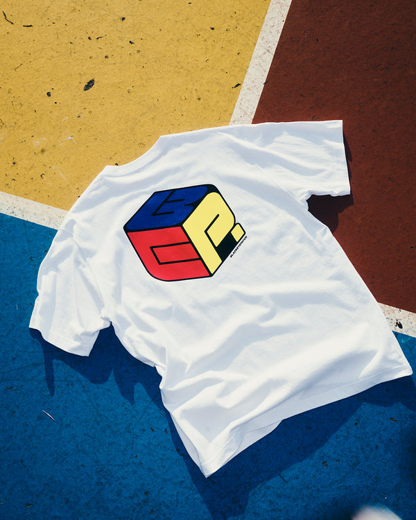 COLORCUBELOGO TEE WHITE