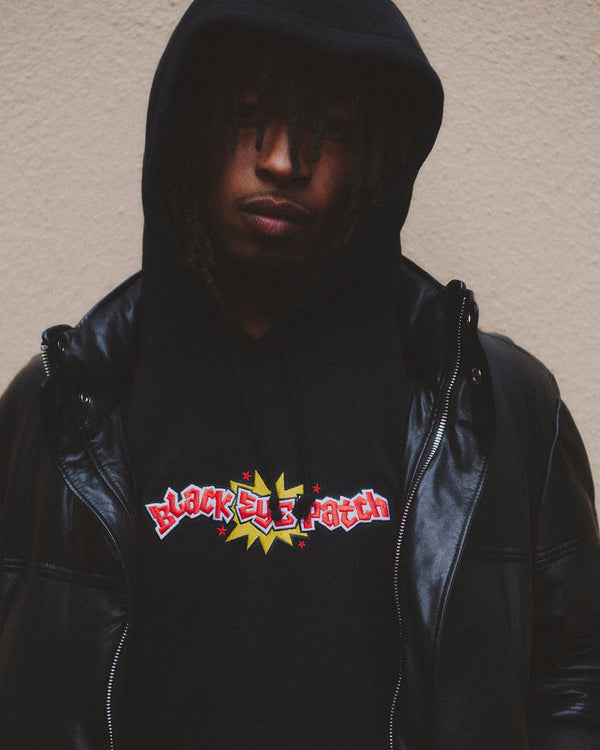 CRASH LOGO HOODIE HEATHER GRAY