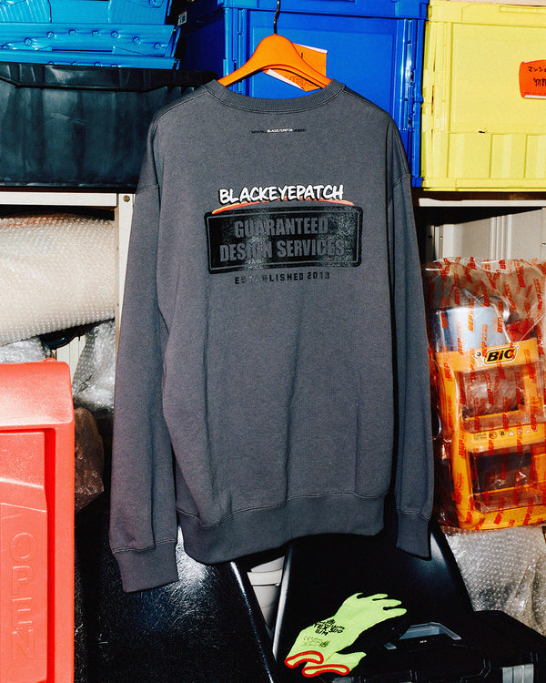 DESIGN SERVICES CREW SWEAT CHARCOAL