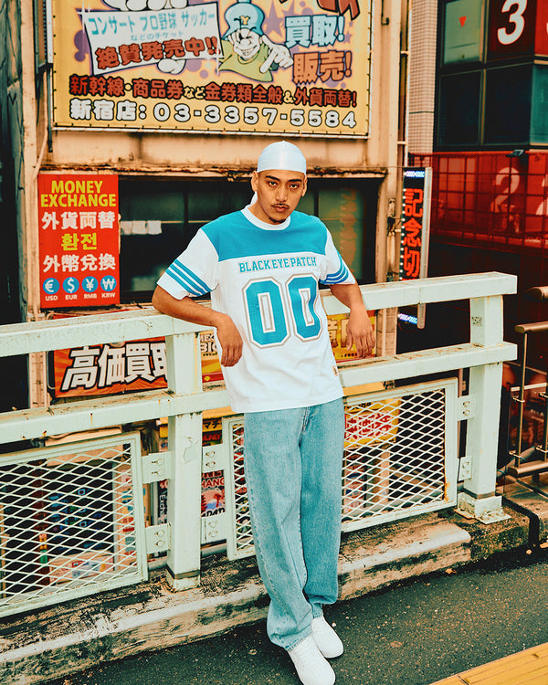 DOUBLE O FOOTBALL TEE WHITE