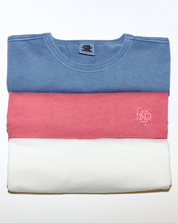 EMBLEM EMBROIDERED LIGHTWEIGHT TEE NAVY