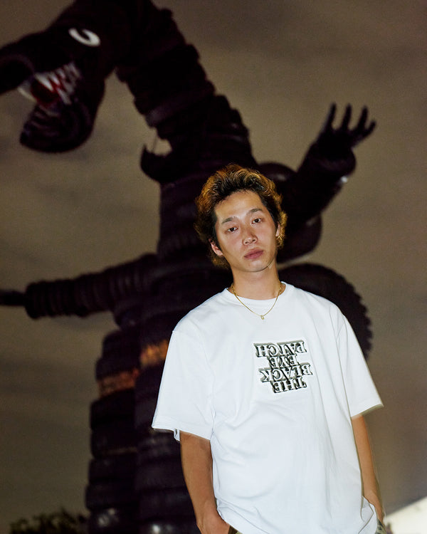 FLIPPED OG LABEL TEE WHITE