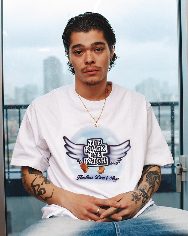 FLYING OG BOY AIRBRUSHED TEE WHITE