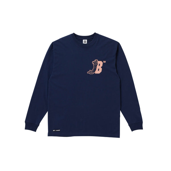 GASIUS LAYBACK L/S TEE NAVY