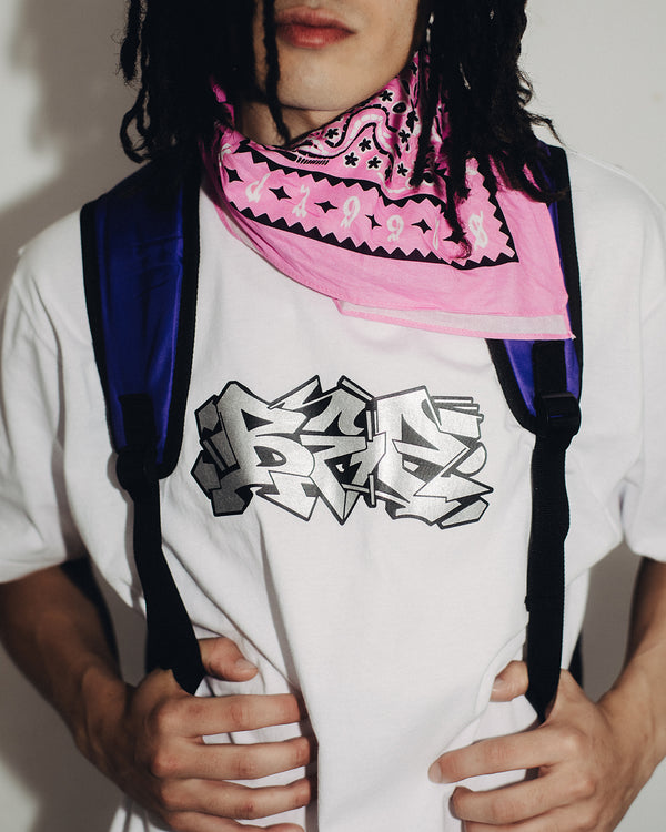 GLITTERED LETTERS TEE BLACK
