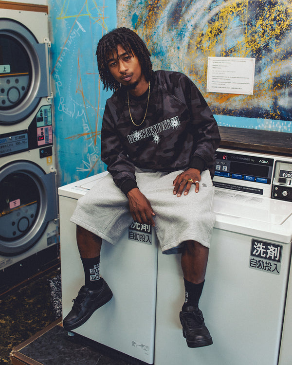 GUNSHOT STENCIL MESH L/S GAMESHIRT