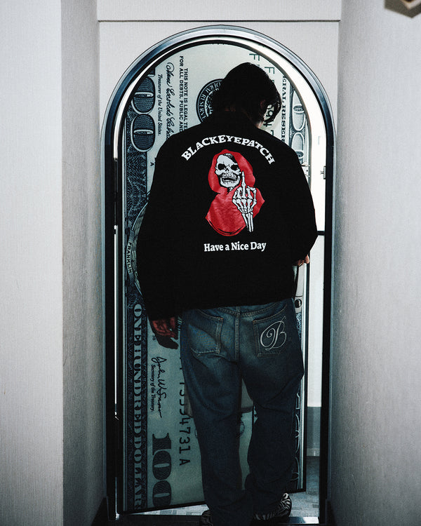 HAVE A NICE DAY DRIZZLER JACKET BLACK