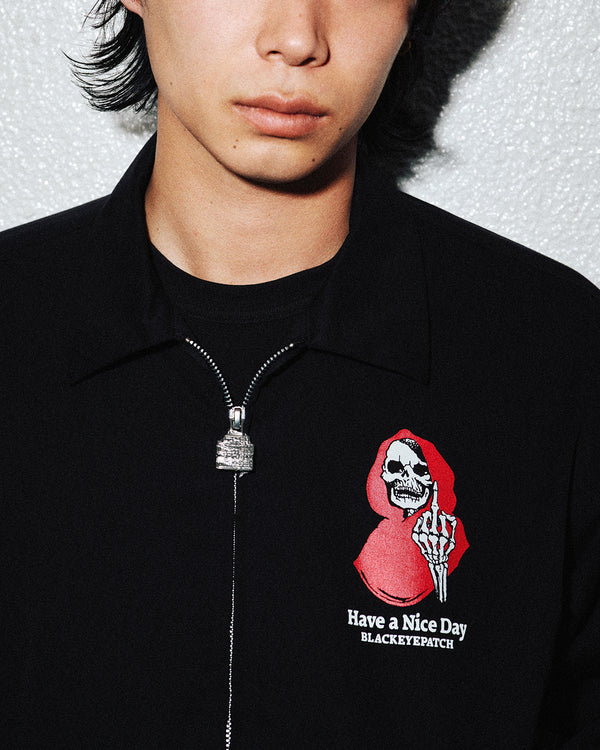 HAVE A NICE DAY DRIZZLER JACKET BLACK