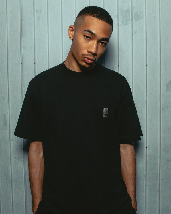 HEAVY WEIGHT SMALL HWC TEE BLACK