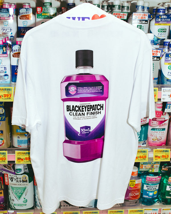 HUSTLERS MOUTHWASH TEE BLACK