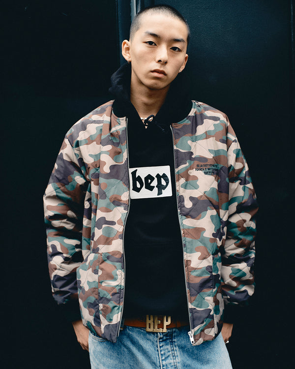 HWC EMBROIDERED QUILTED JACKET WOODLAND CAMO