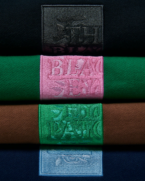 HWC LABEL CREW SWEAT NAVY