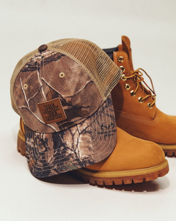 LEATHER PATCHED REAL TREE MESH CAP