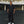 LEOPARD BORDERED WORK PANTS BLACK