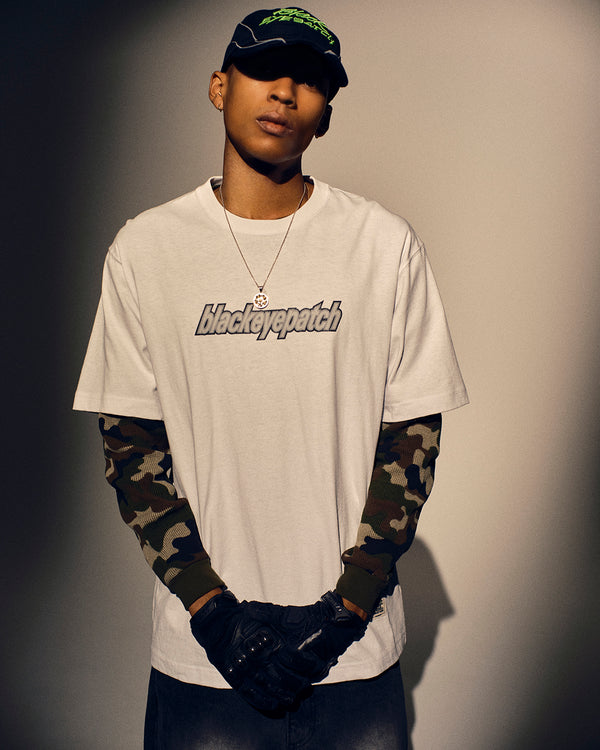 LOWERCASE LOGO TEE WOODLAND CAMO