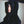 MOHAIR FAUX FUR HODDED JACKET BLACK
