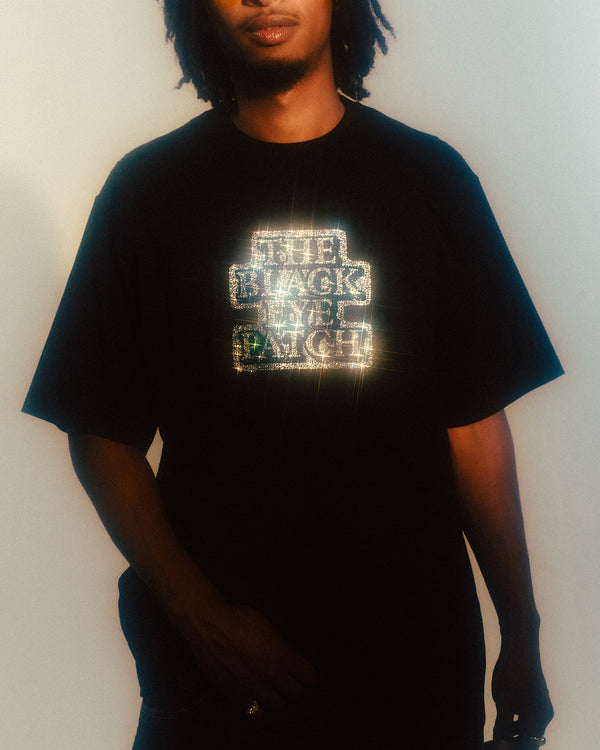OG LABEL RHINSTONE TEE WHITE