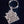 RHINESTONED OG LABEL PLATED KEYCHAIN SILVER