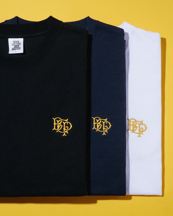 ROYAL EMBLEM EMBROIDERED HEAVYWEIGHT TEE NAVY