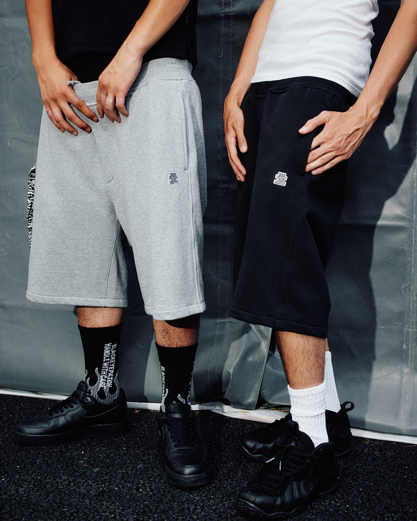 SMALL OG BAGGY SWEAT SHORTS HEATHER GRAY