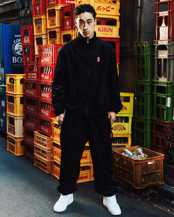 SMALL HWC CORDUROY TRACK PANTS BLACK
