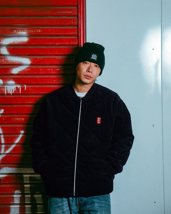 SMALL HWC QUILTED CORDUROY JACKET BLACK