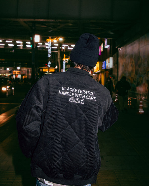 SMALL HWC QUILTED CORDUROY JACKET BLACK