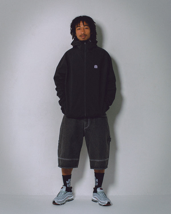 SMALL OG RIPSTOP NYLON MOUNTAIN PARKA BLACK