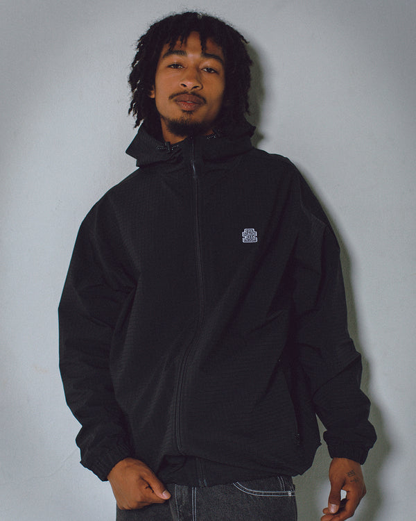 SMALL OG RIPSTOP NYLON MOUNTAIN PARKA BLACK