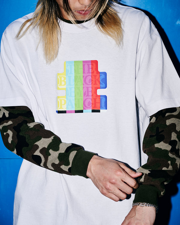 SMPTE COLOR BAR OG LABEL TEE BLACK