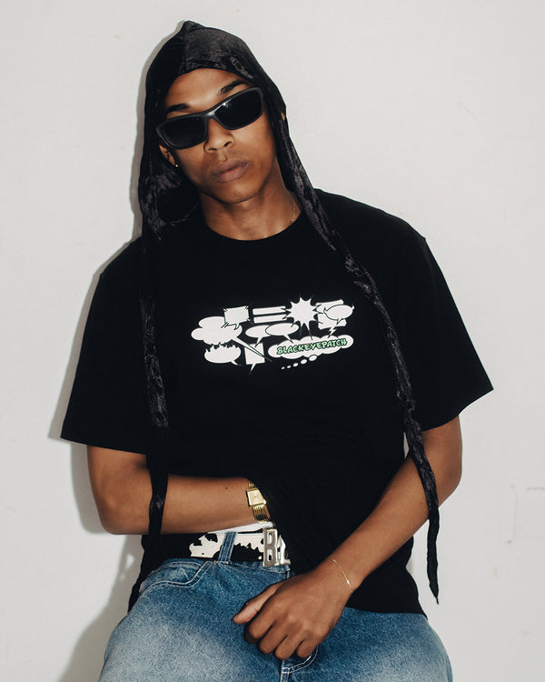 SPEECH BUBBLES TEE HEATHER GRAY