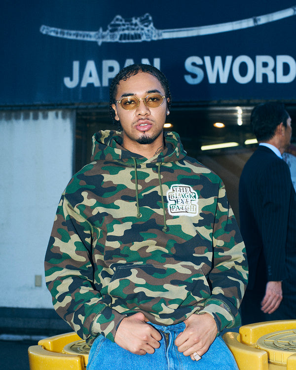 SPRAYED OG LABEL HOODIE CAMO