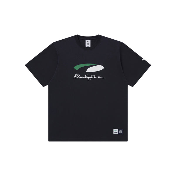 BEP AUTOGRAPHED PUMA OVAL LOGO TEE NAVY