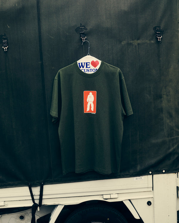 WORN SILHOUETTE TEE OLIVE